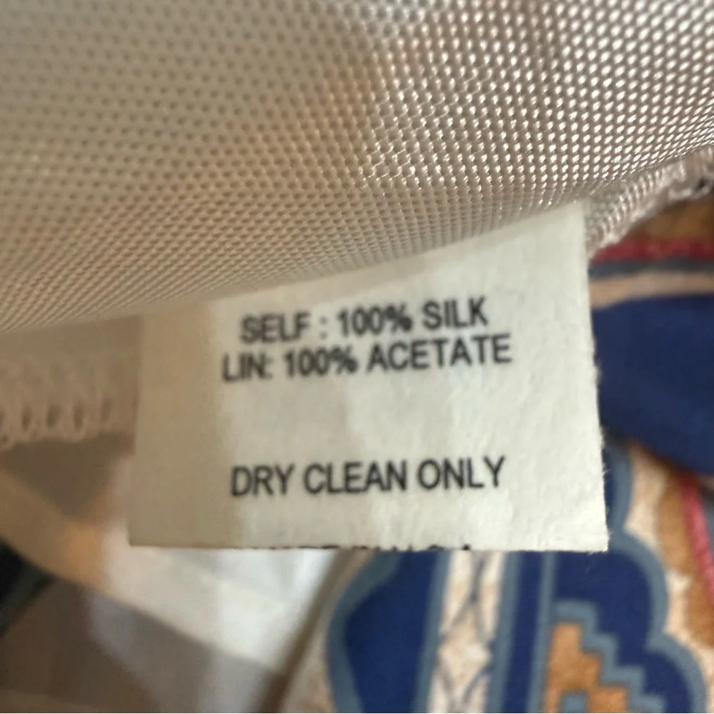 EUC Voom by Joy Han Elephant Print Boho Mini Skirt 100% Silk - Picture 7 of 7